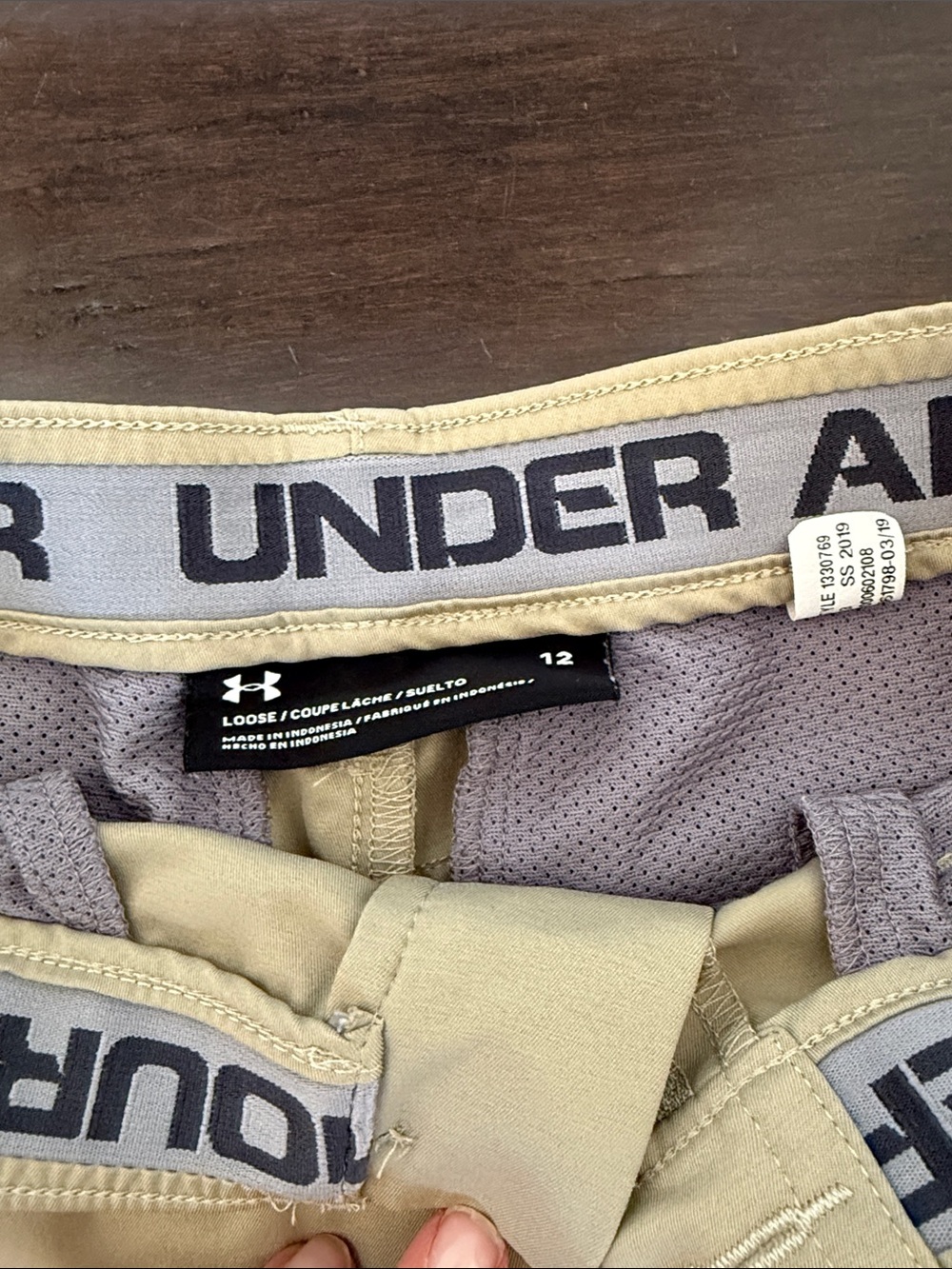 Boys Khaki Stretch Performance Shorts - Picture 2 of 7